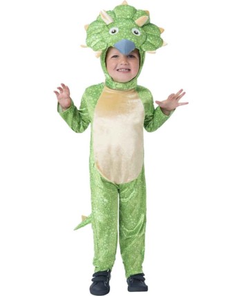 DISFRAZ DE DINOSAURIO TINY TRICERATOPS GIGANTOSAURUS PARA NIÑO