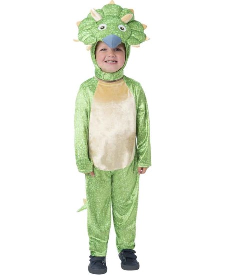 DISFRAZ DE DINOSAURIO TINY TRICERATOPS GIGANTOSAURUS PARA NIÑO