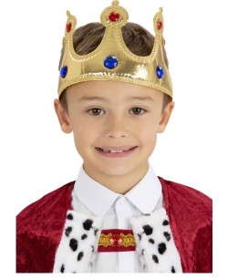 CORONA DE REY MEDIEVAL TELA