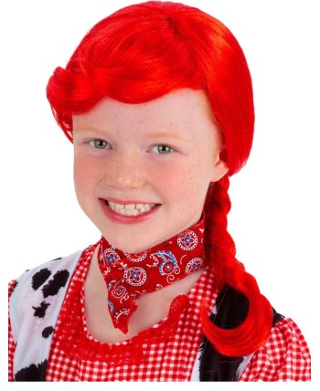 PELUCA PELIRROJA TRENZA INFANTIL