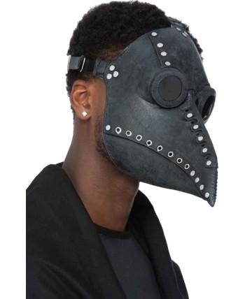 CARETA PESTE LATEX NEGRA DELUXE