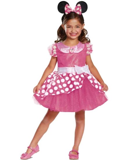 DISFRAZ DE MINNIE ROSA PARA NIÑA