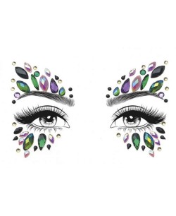 GEMMAS ADHESIVAS FORMAS ALARGADAS LILA Y VERDE 2