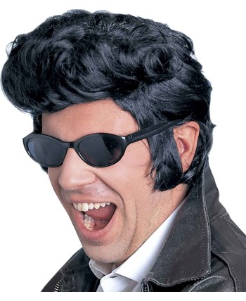 PELUCA ELVIS CON TUPE Y PATILLAS