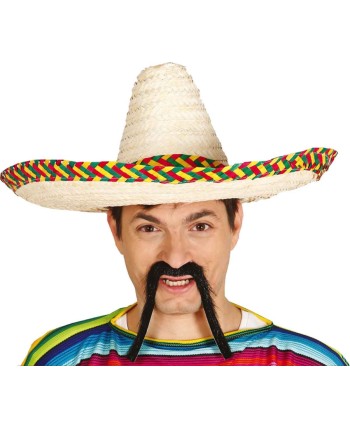 SOMBRERO MEJICANO PAJA DECORADO