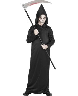 TUNICA NEGRA CON CAPUCHA INFANTIL