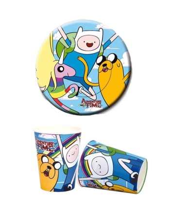 PLATOS Y VASOS HORA DE AVENTURAS