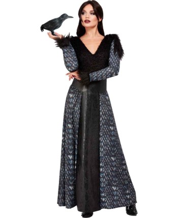 DISFRAZ DE PRINCESA MEDIEVAL NEGRO DELUXE