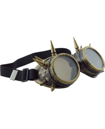 GAFAS STEAMPUNK DORADO CON PINCHOS