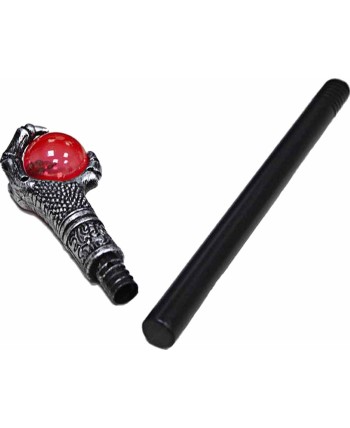 BASTON MAGO BOLA ROJA