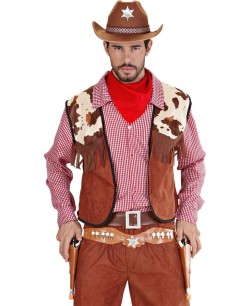CARTUCHERA DOBLE MARRON SIN PISTOLAS 2