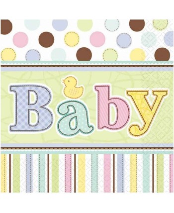 SERVILLETA BABY SHOWER 36 UNIDADES