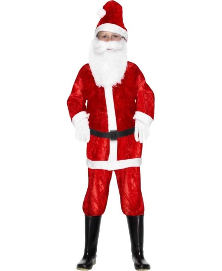 DISFRAZ DE PAPA NOEL CON BARBA PARA NIÑO