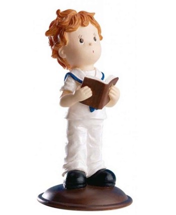 FIGURA NIÑO COMUNION CON BIBLIA