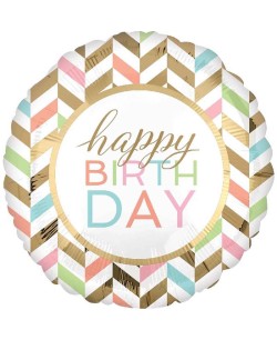 GLOBO DE HELIO HAPPY BIRTHDAY CONFETTI FUN