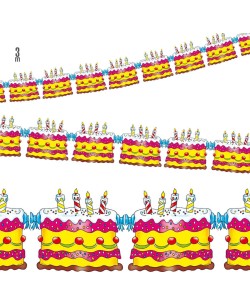GUIRNALDA TARTA DE CUMPLEAÑOS
