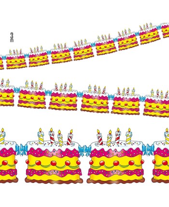 GUIRNALDA TARTA DE CUMPLEAÑOS
