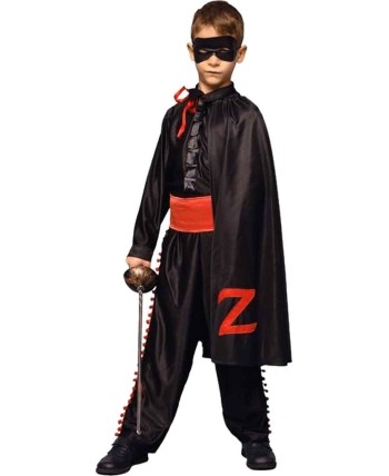 DISFRAZ DE ZORRO NEGRO INFANTIL