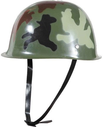 CASCO CAMUFLAJE PLASTICO