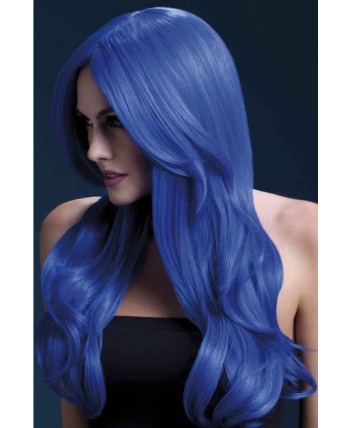 PELUCA KHLOE AZUL CALIDAD LUJO