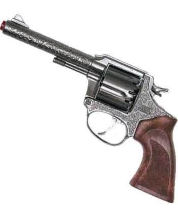 PISTOLA REVOLVER VAQUERA PLATA