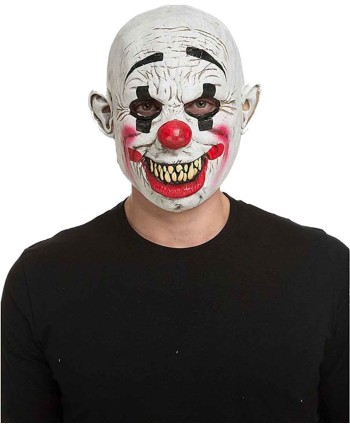 CARETA PAYASO DIABOLICO SONRIENDO
