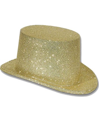 CHISTERA PLASTICO ESCARCHA ORO