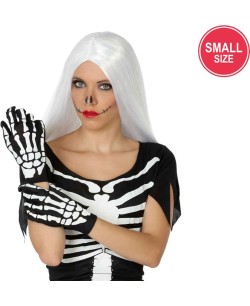 Skeleteen Guantes blancos para disfraz de niño, juego de guantes de muñeca  formales para niños y niñas