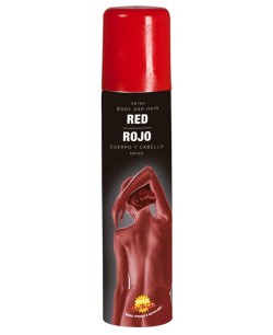 SPRAY PARA PINTAR CUERPO Y CABELLO ROJO