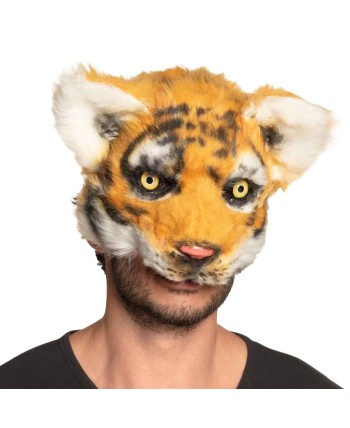 CARETA TIGRE PELUCHE CON GOMA
