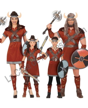DISFRAZ GRUPO VIKINGOS NORDICOS