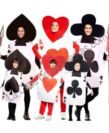 DISFRAZ GRUPO CARTAS NAIPES