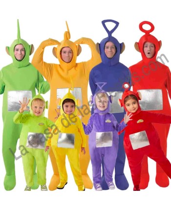 DISFRAZ GRUPO TELETUBBIES