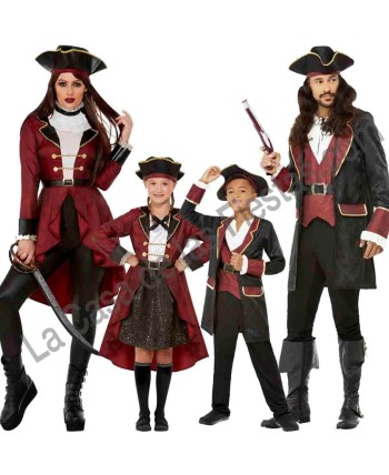 DISFRAZ GRUPO CORSARIOS ABRIGO