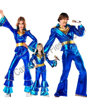 DISFRAZ GRUPO DISCO AZUL AÑOS 70