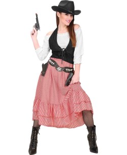 DISFRAZ DE MUJER VAQUERA DEL OESTE PARA MUJER