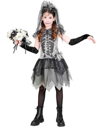 DISFRAZ DE NOVIA CADAVER INFANTIL HUESOS