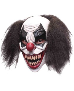 CARETA DELUXE PAYASO ASESINO PELO NEGRO