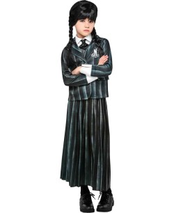 DISFRAZ DE MIERCOLES UNIFORME ESCOLAR PARA NIÑA