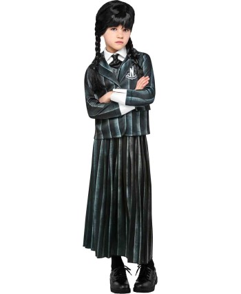 DISFRAZ DE MIERCOLES UNIFORME ESCOLAR PARA NIÑA