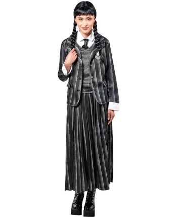 DISFRAZ DE MIERCOLES UNIFORME ESCOLAR MUJER