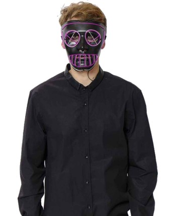 CARETA HORROR CON LUZ