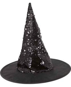 SOMBRERO BRUJA LENTEJUELAS MAGICAS 2