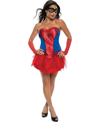 DISFRAZ DE SPIDERLADY FALDA TUL