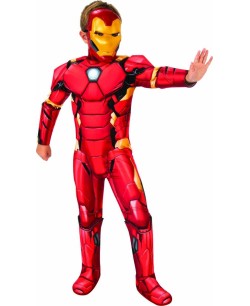 DISFRAZ DE IRON MAN DELUXE CON CUBREBOTAS PARA NIÑO