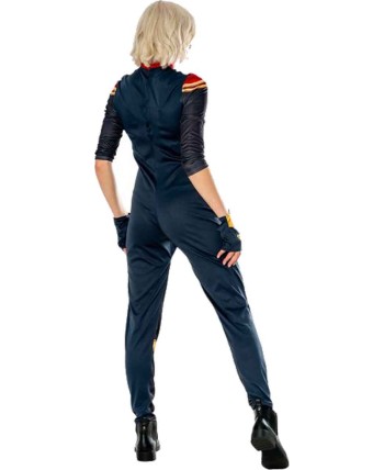 DISFRAZ DE CAPITANA MARVEL NEGRA DELUXE MUJER