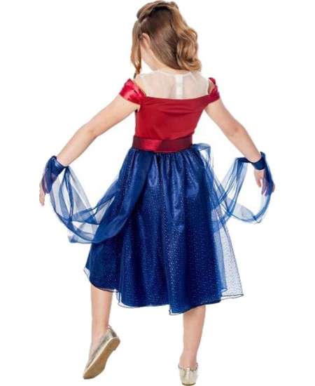 DISFRAZ DE CAPITANA MARVEL VESTIDO DELUXE PARA NIÑA