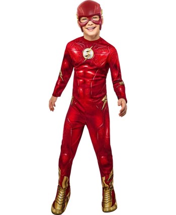DISFRAZ DE FLASH CLASSIC CON CUBREBOTAS PARA NIÑO