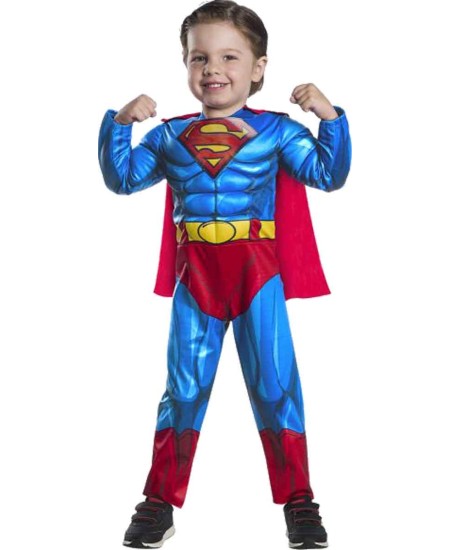 DISFRAZ DE SUPERMAN PRESCHOOL BLACK LINE PARA BEBE