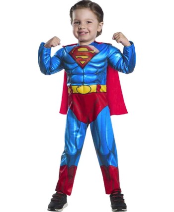DISFRAZ DE SUPERMAN PRESCHOOL BLACK LINE PARA BEBE
